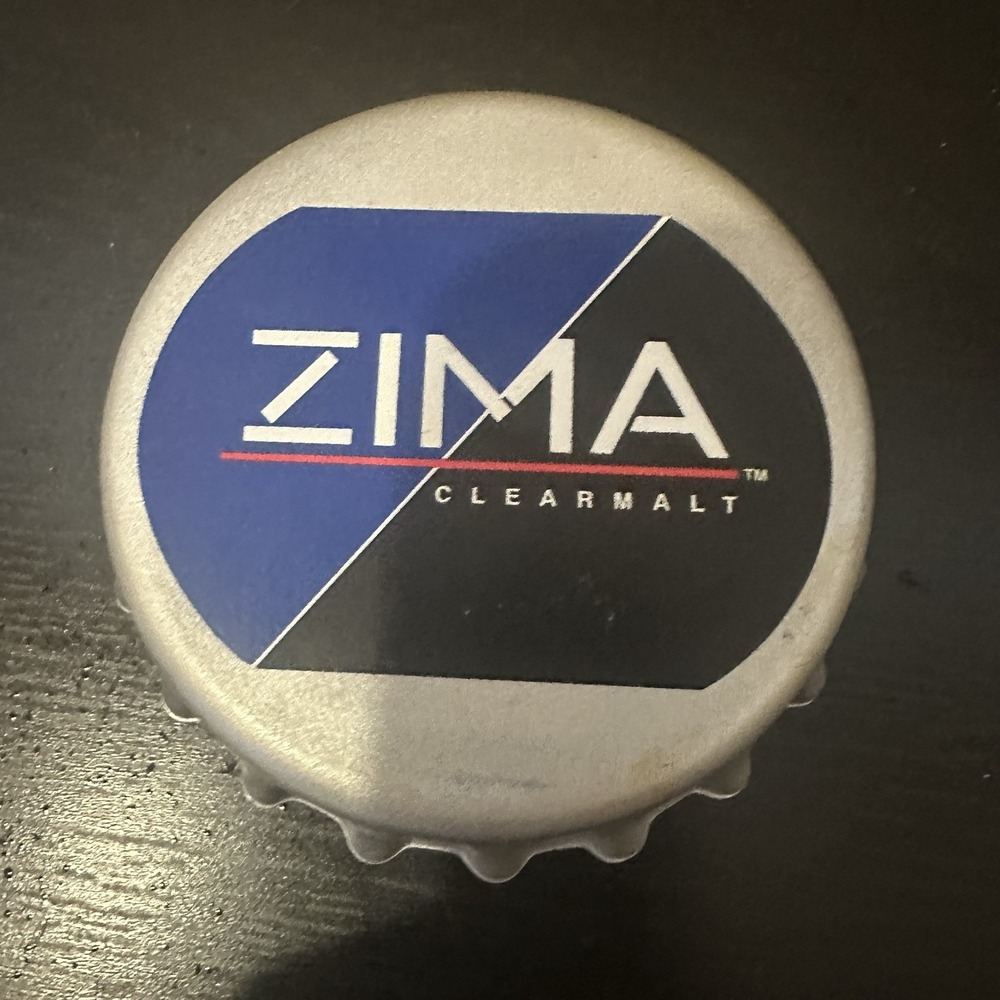 Vintage Zima refridgerator Magnet Bottle Opener Bottle Cap shape 90s